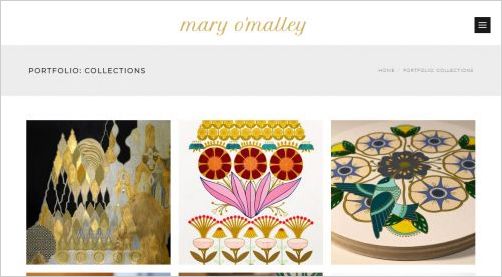 View Mary O'Malley Art Artist, Teacher website