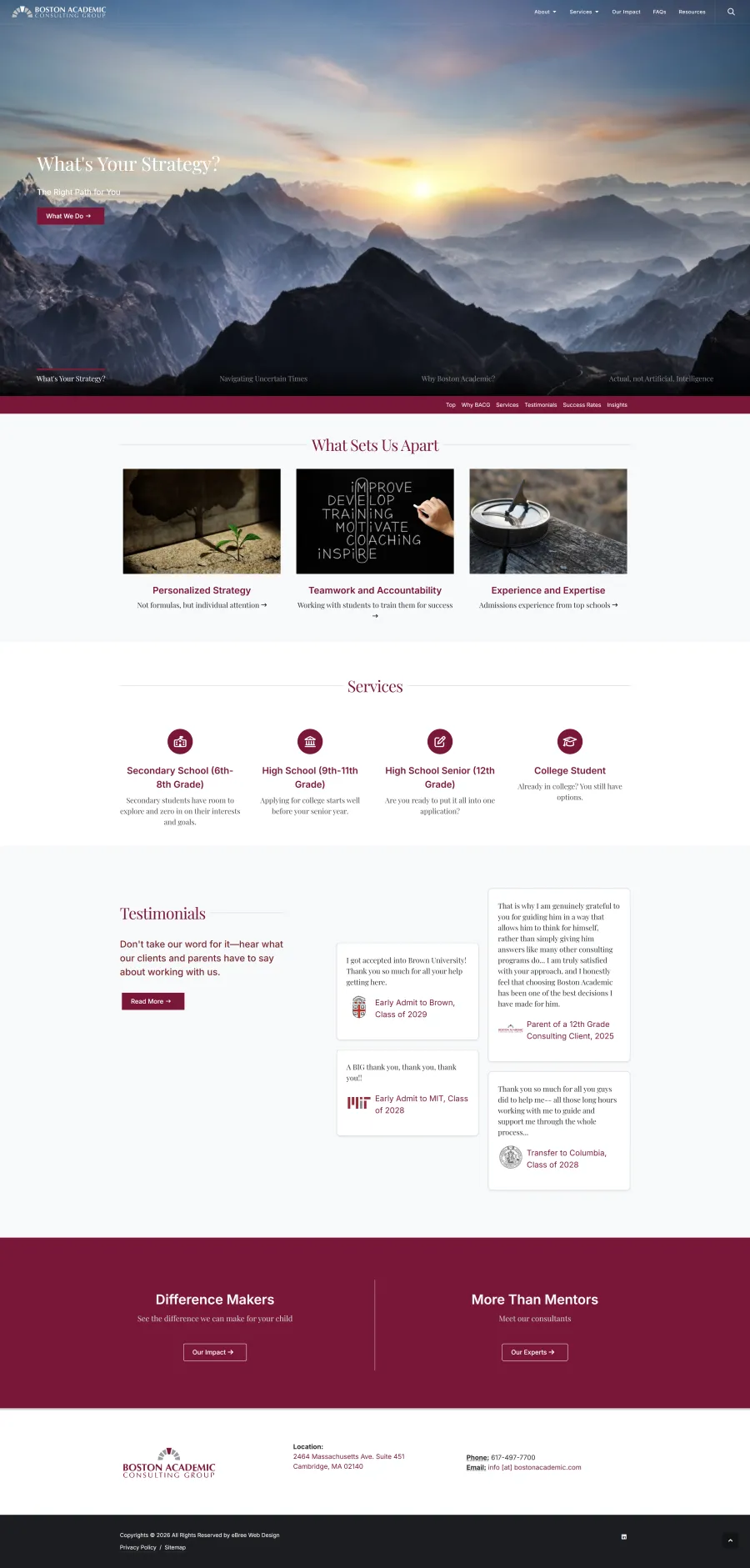 View Boston Academic Consulting Group website
