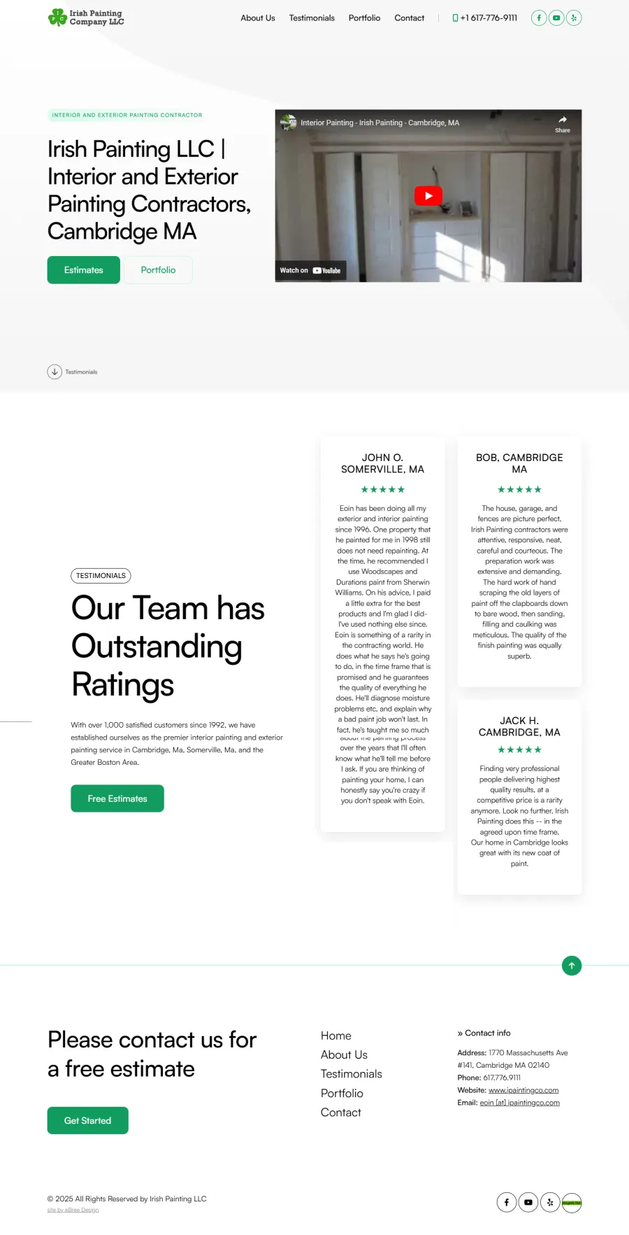 View Irish Paintng Co. Painting Contractors website