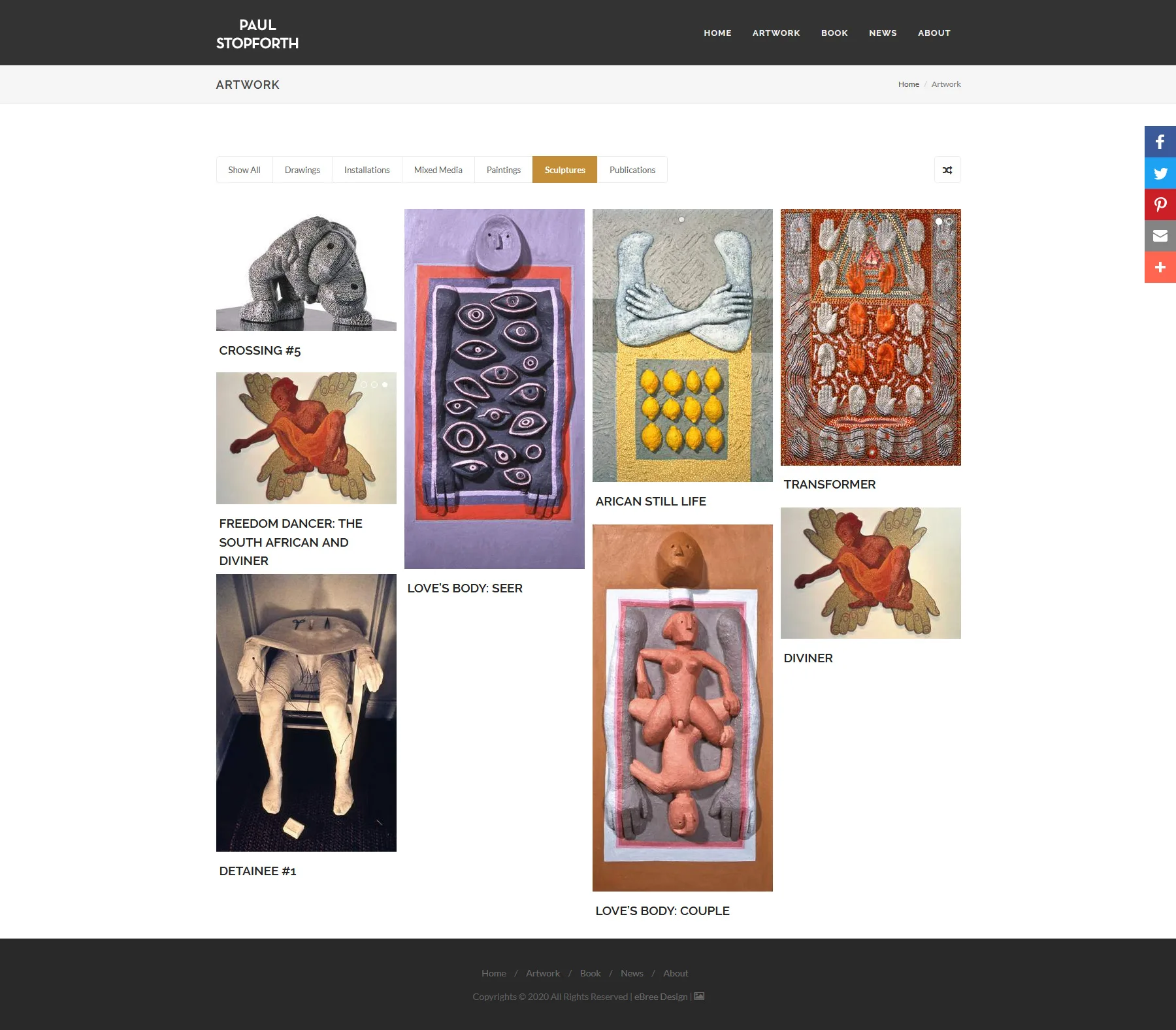 Paul Stopforth website screenshot 5