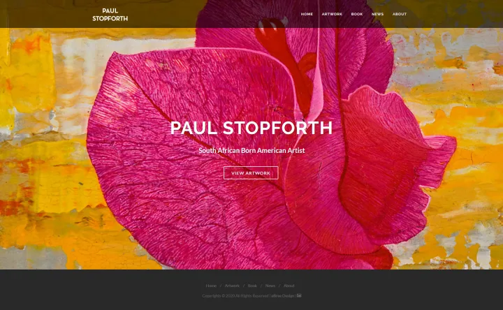 Paul Stopforth website screenshot