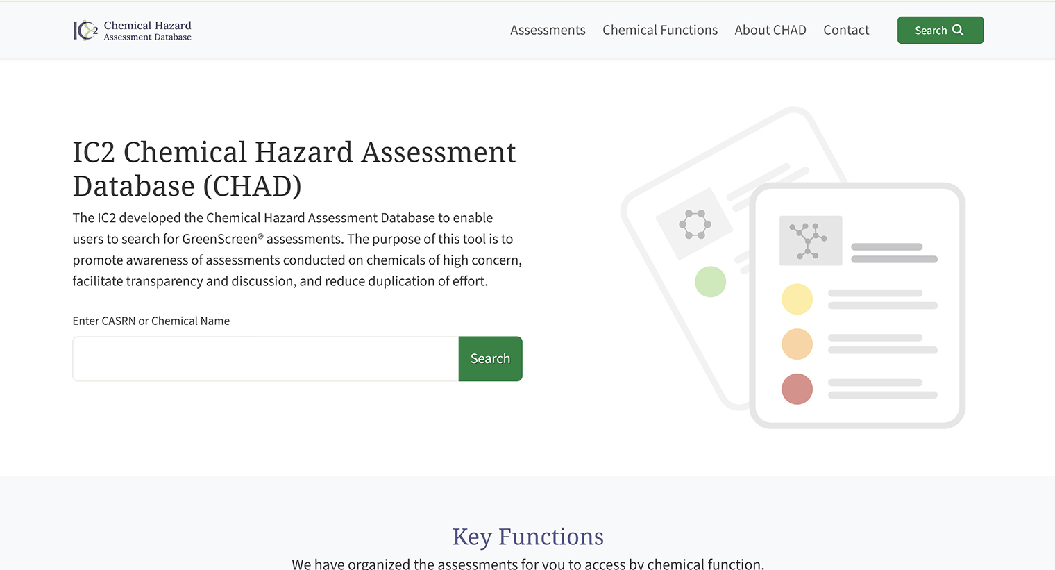 Homepage https://chad.theic2.org/ screenshot