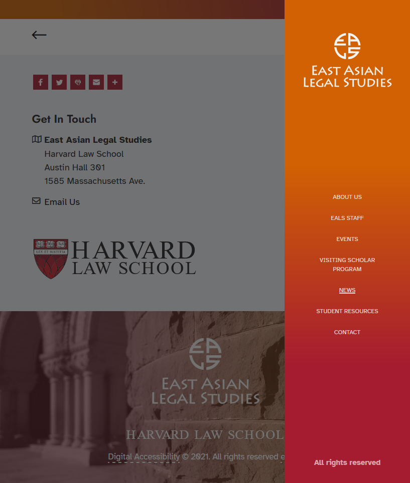 Mobile Navigation - https://eals.law.harvard.edu © by eBree Web Design
